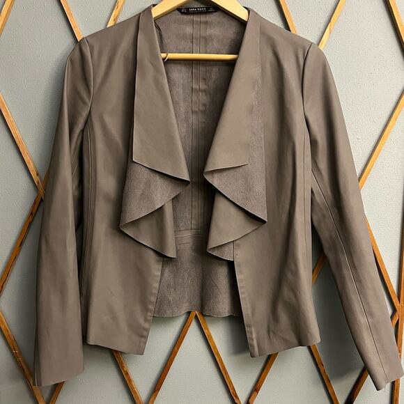 Zara Faux Leather Jacket - Picture 1 of 3